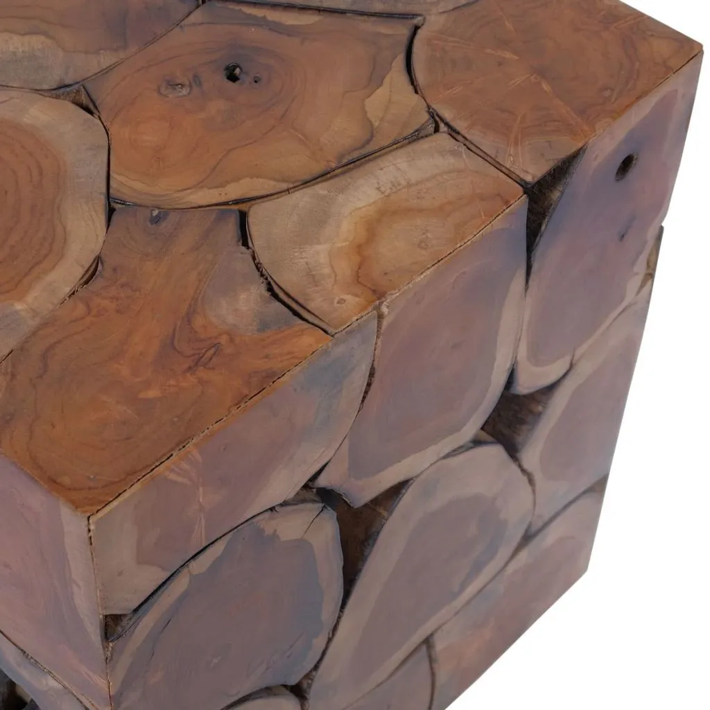 Sgabello in Legno Teak per Esterni | Massiccio e Resistente Intemperie - 11