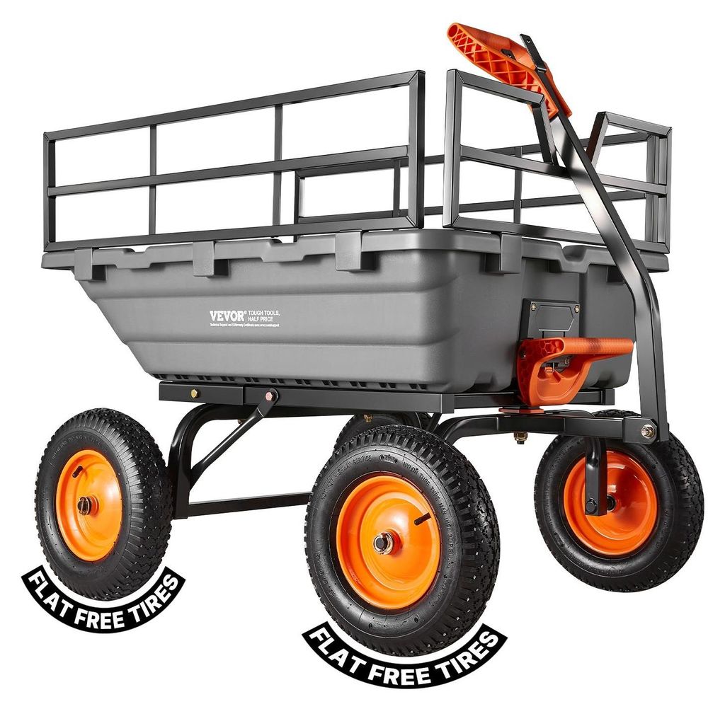 VEVOR Poly Gartenkipper Schwerlast Gartenwagen und -karren Produktbild 