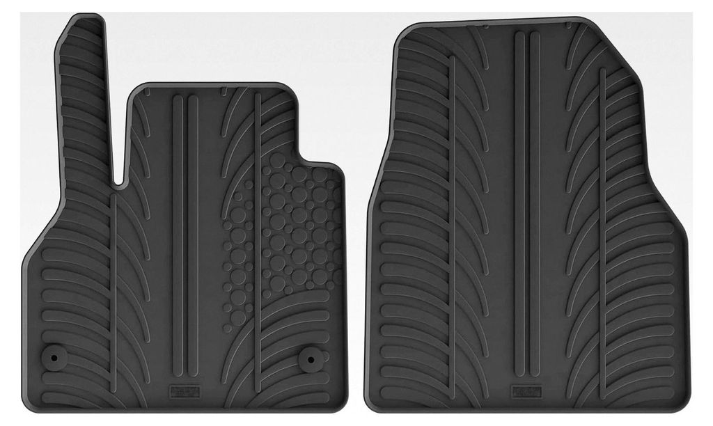 Gummimatten-Set für Renault Kangoo 2008-2021, Mercedes Citan 2012-2021 und Nissan NV250 2019- (TK Profil 2-teilig)