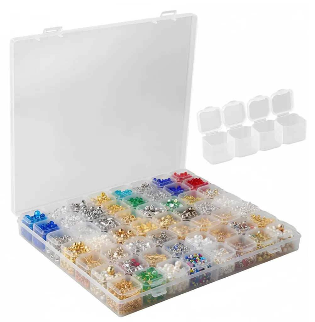Rangement Perles et Accessoires Peinture Diamant 5D - Organiseur Lot de 2