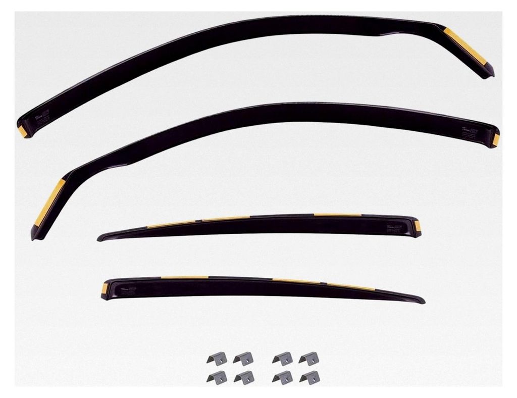 Windabweiser für A4 B6 / B7 Kombi 2000-2008, Heko Regenabweiser, getönt, 4-teilig, vorne, hinten, aerodynamisch