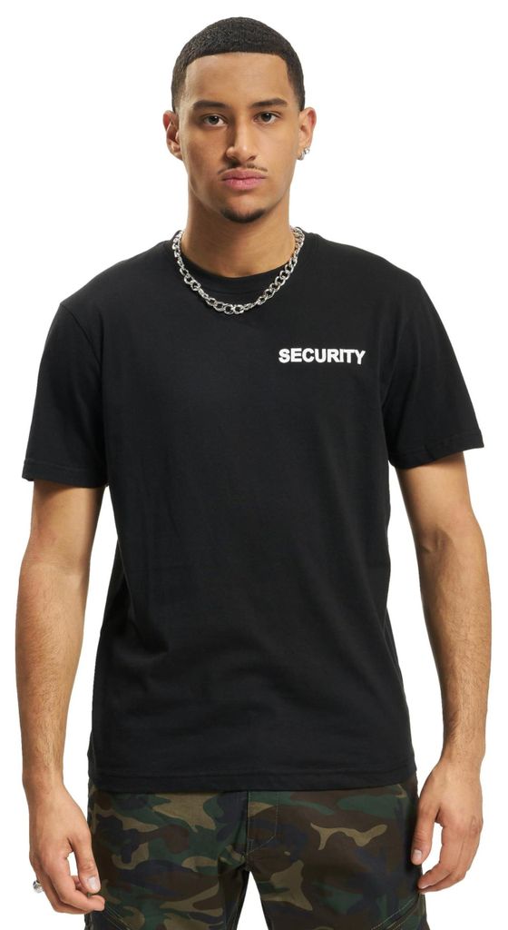 Brandit Security, heren T-shirt met korte mouwen, zwart, Productafbeelding 