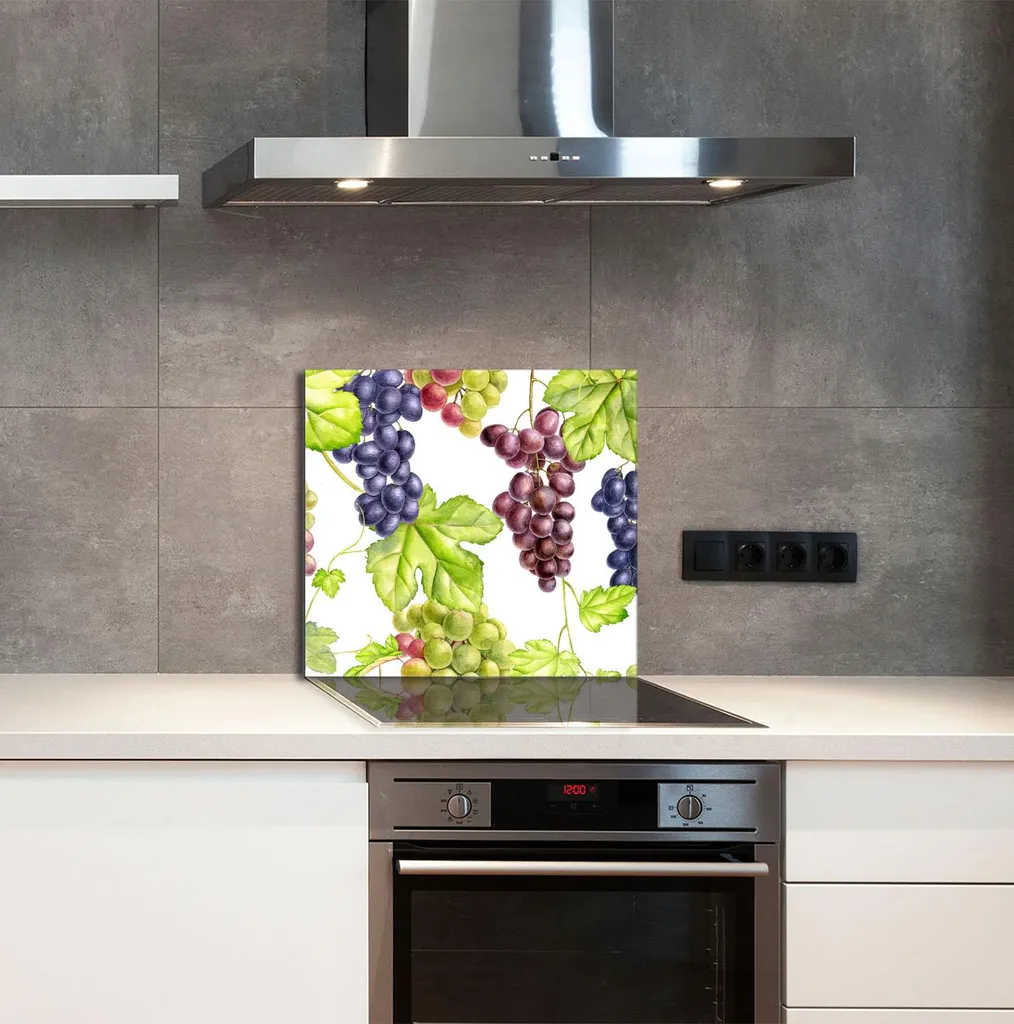 GLASPLATTE FÜR KÜCHE 65x60 Obst - 3