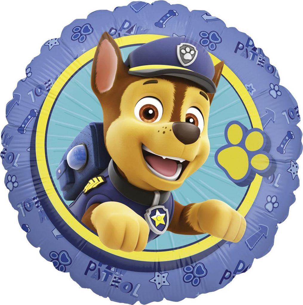 Folienballon Paw Patrol Chase Ø 45 cm Produktbild 