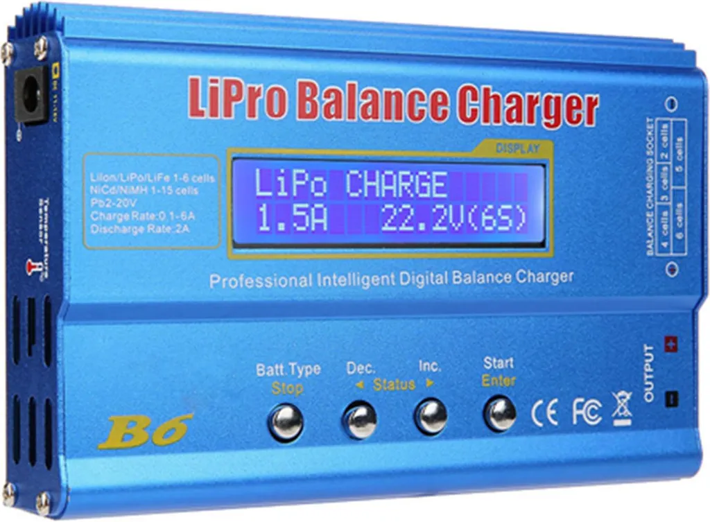 Chargeur de Batterie RC Universel B6 80W avec Écran LCD de Précision