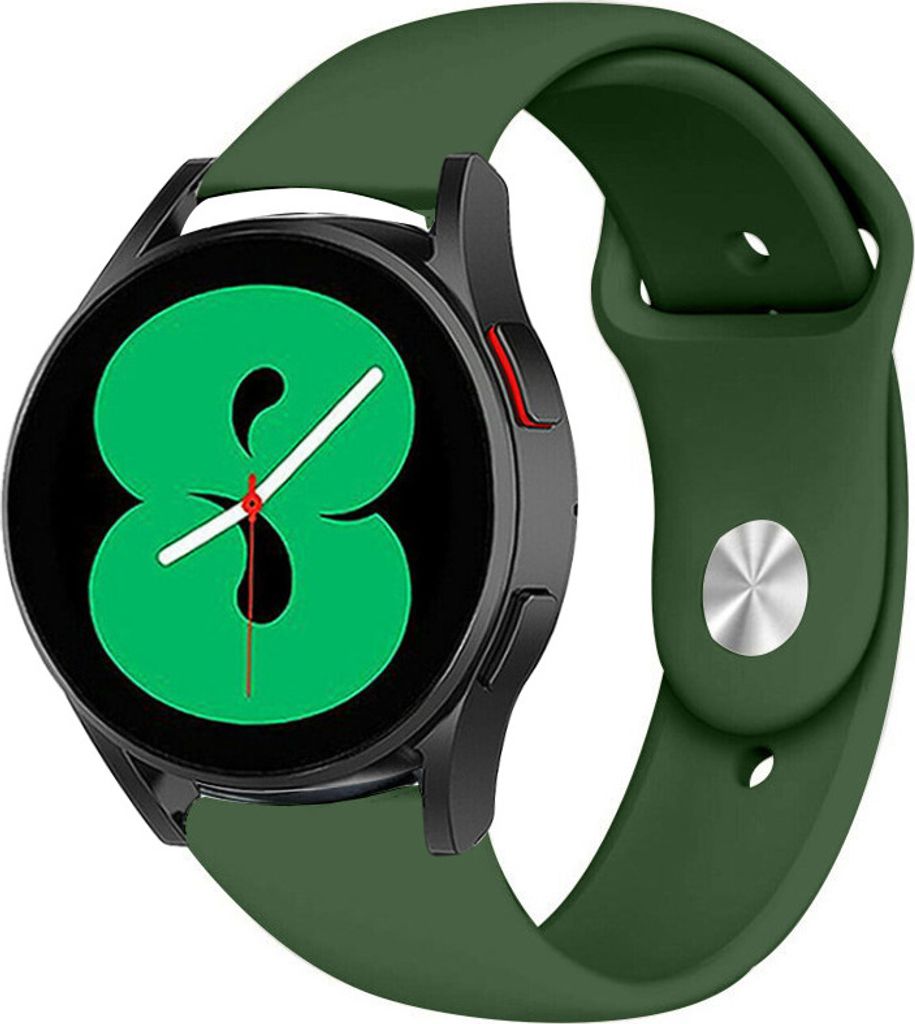 Strap-it Samsung Galaxy Watch 4 - 44mm Sportarmband (Armeegrün)