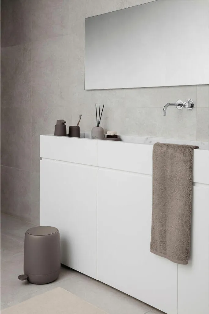 Blomus Sono bidone a pedale, bidone per rifiuti, bidone per rifiuti, bidone per bagni, Satellite ,3 L, 66322 - 4