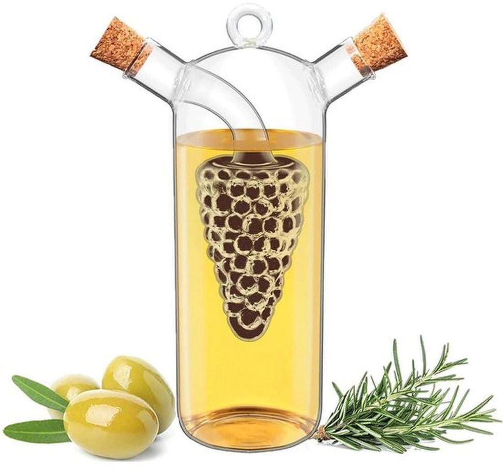 Gläserner Ölbehälter-Set für Olivenöl und Essig für Küche und Picknick