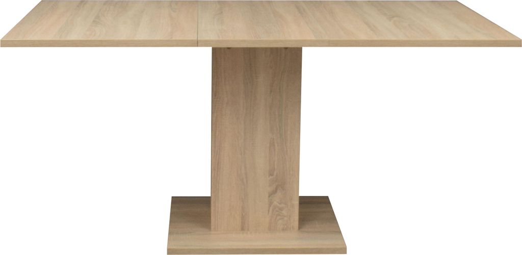 FURNARO Esstisch Tap Esszimmertisch Tisch ausziehbar B/H/T: 120-160x76x80 cm, Farbe:Eiche sägerau