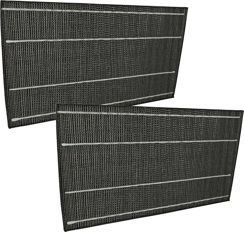 vhbw 2x Aktivkohlefilter Ersatz für Sharp FZ-A61DFR für Luftreiniger - Luftfilter Schwarz