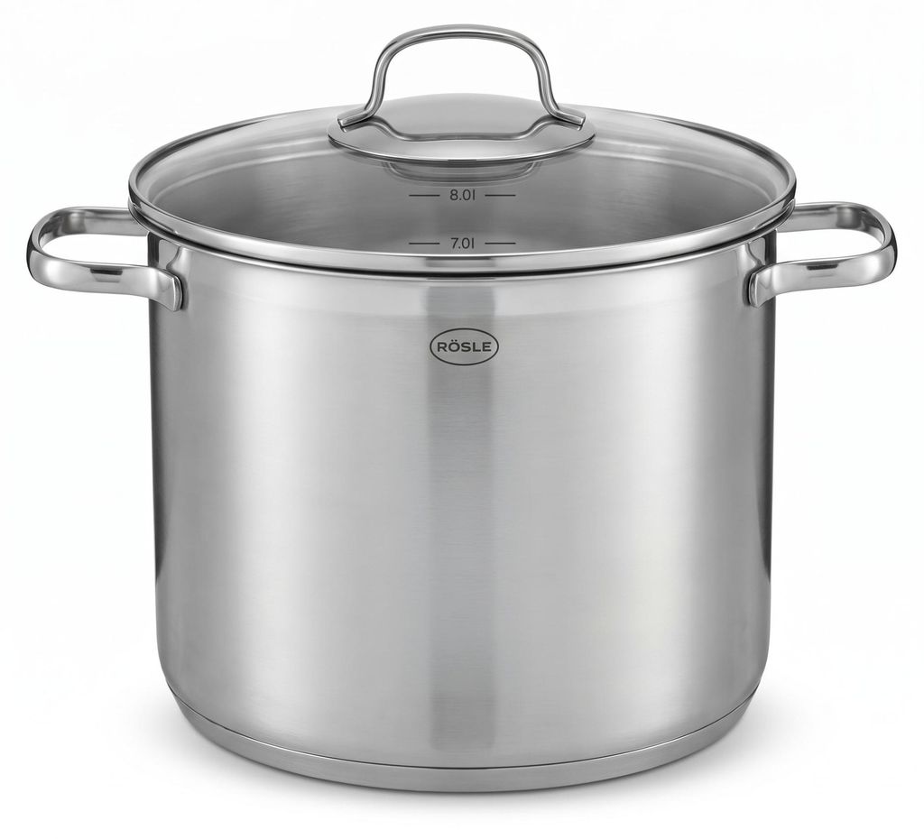 RÖSLE Kochtopf Suppentopf Partytopf 8 Liter Elegance 18 /10 Produktbild 
