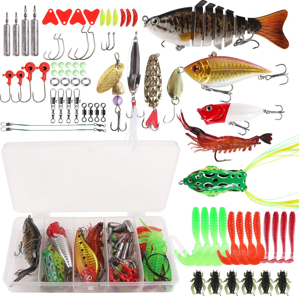 83-teiliges Angelkoeder-Set fuer Barsch, Forelle, Lachs, Produktbild 