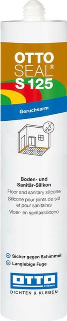 OTTOSEAL S 125 Das geruchsarme Boden- und Sanitär-Silikon S 125 310ML C6919 MATT-WEISS