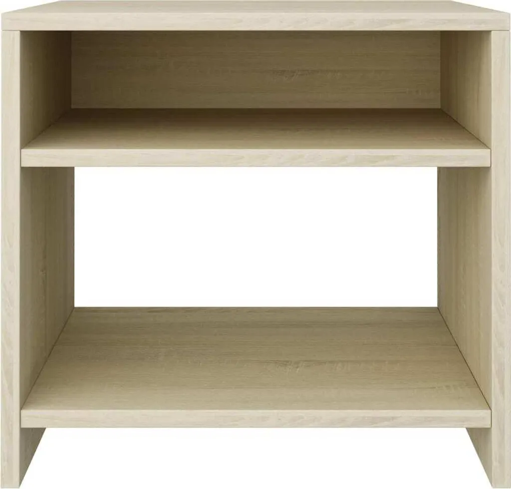 Table de chevet compacte aspect bois chêne Sonoma durable - 4