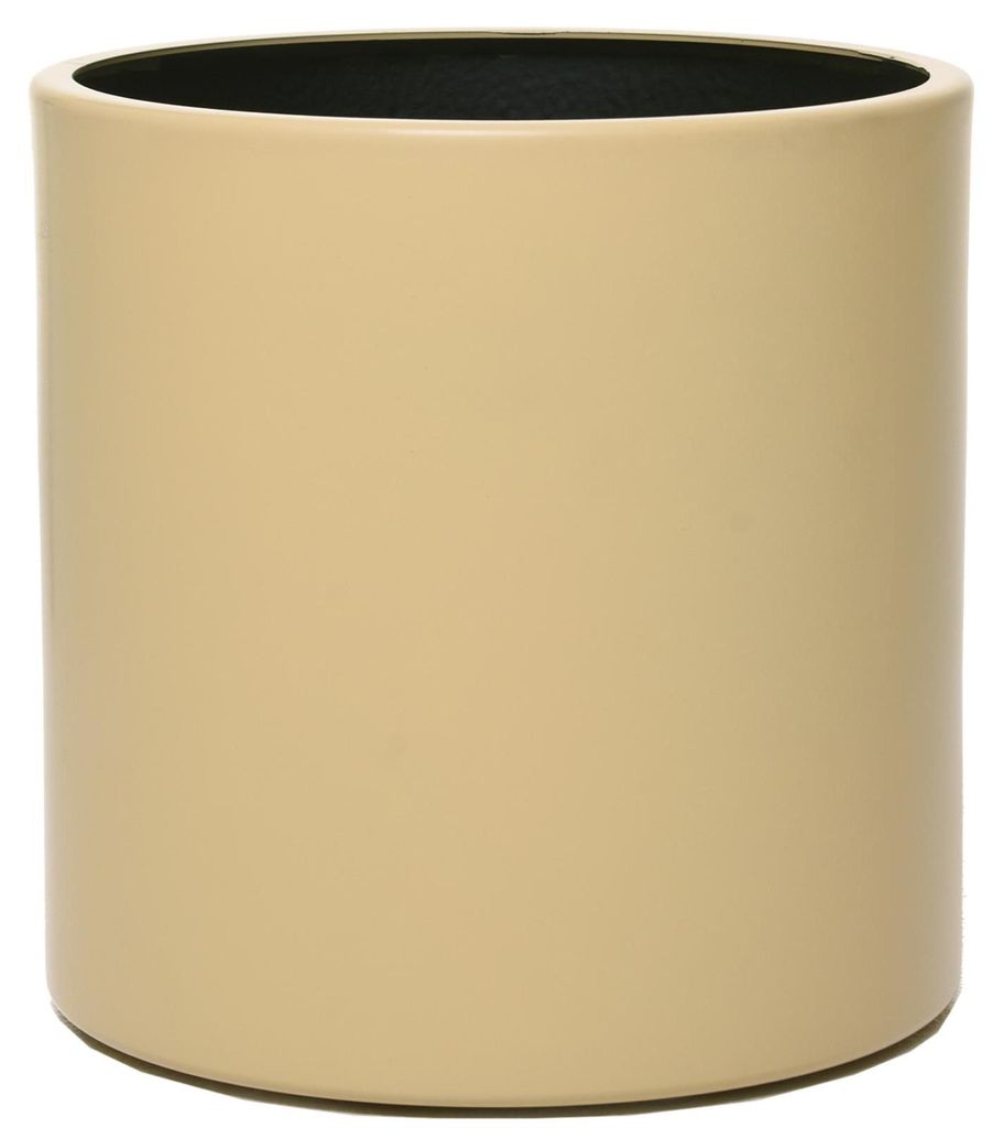 Vaso da fiori NEW RONDO in alluminio beige 25x25 cm ## Immagine del prodotto 