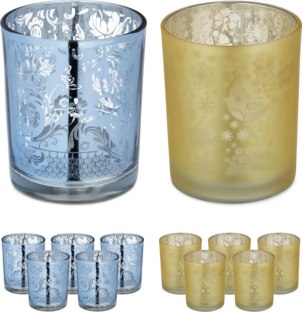 Set 12 Bicchieri In Cristallo Relaxdays 300 Ml – Trasparenti, Rotondi, Lavabili In Lavastoviglie, Per Acqua E Succhi