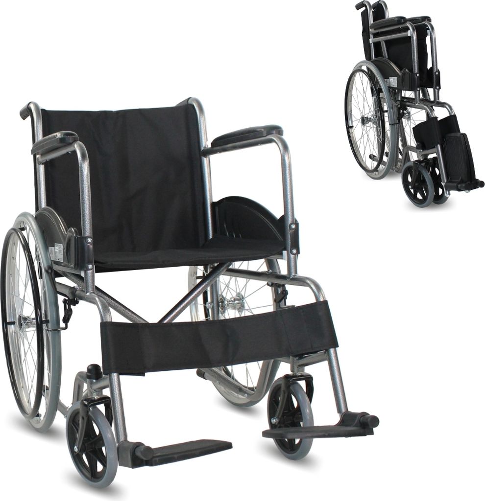 Clinicalfy Skladací invalidný vozík Skladací invalidný Obrázok produktu 