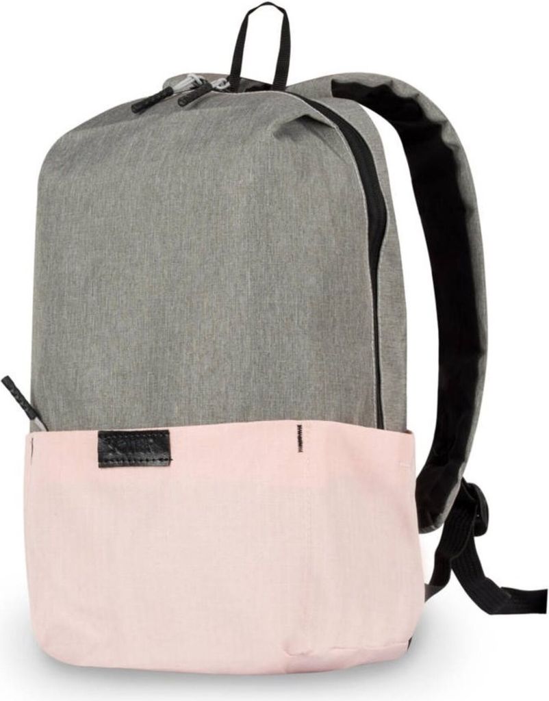 Flugreise-Rucksack 9L Solier SV15 rosa + grau