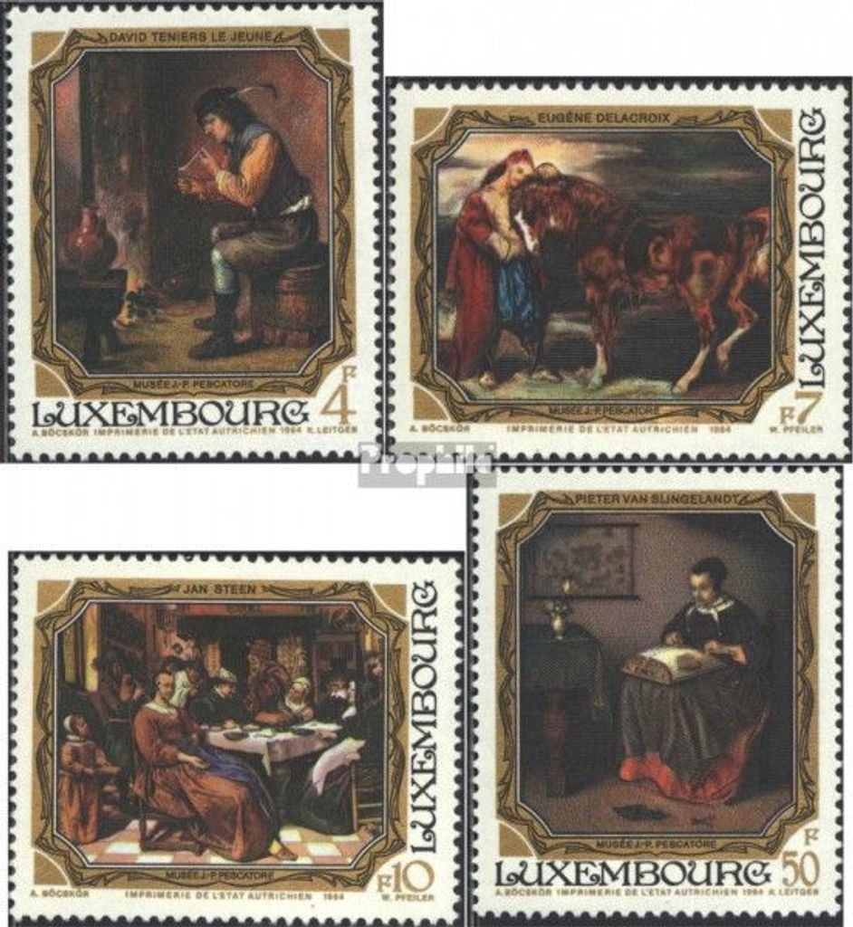 Briefmarken Luxemburg 1984 Mi 1100-1103 (kompl.Ausg.) Produktbild 