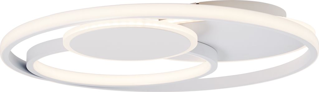 BRILLIANT LED Deckenleuchte Runda | moderne Wandleuchte | 50cm | weiß matt | CCT | 50 W | 5200 lm | 3000 - 6500 K