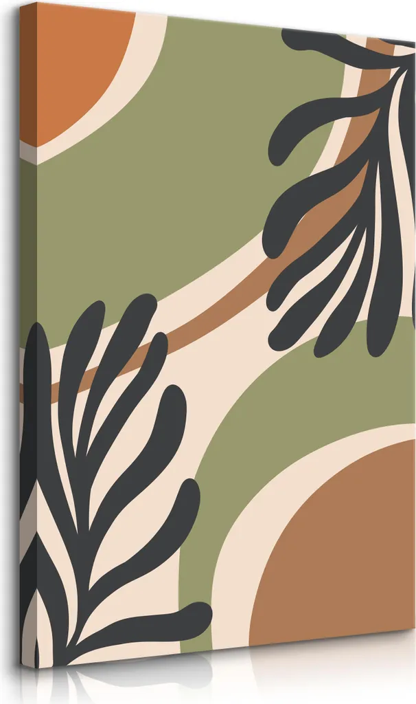 Quadro Moderno BLÄTTER Natura Boho | Stampa su Tela 70x100 cm