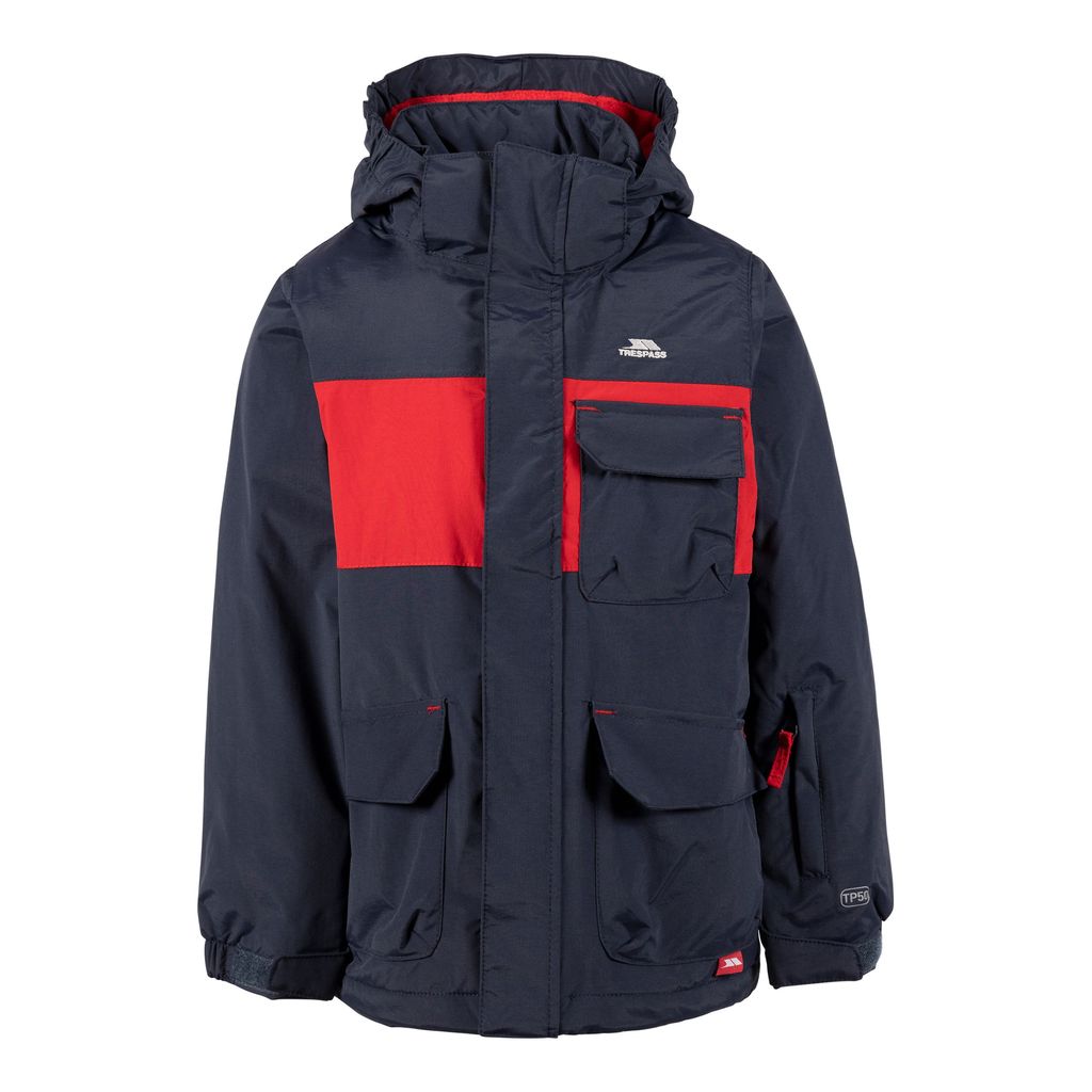 Trespass - "Montee" Skijacke für Jungen TP5888 (140) (Marineblau/Rot)