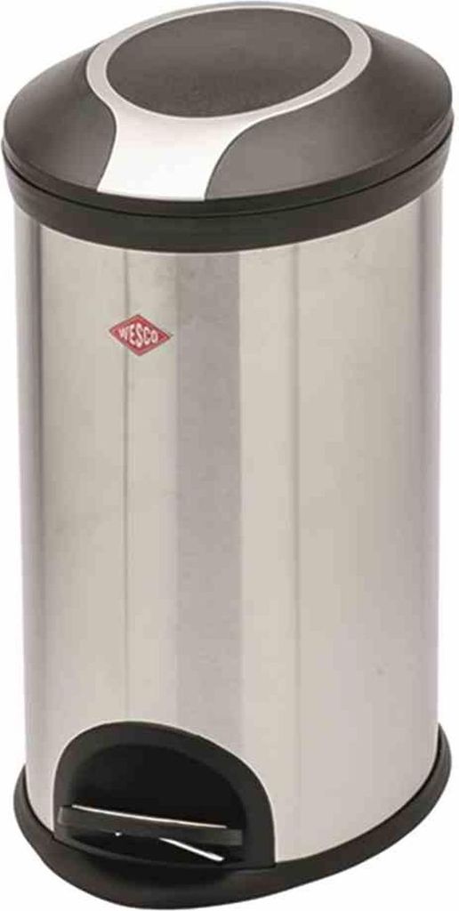 WESCO Treteimer oval Edelstahl 20 l