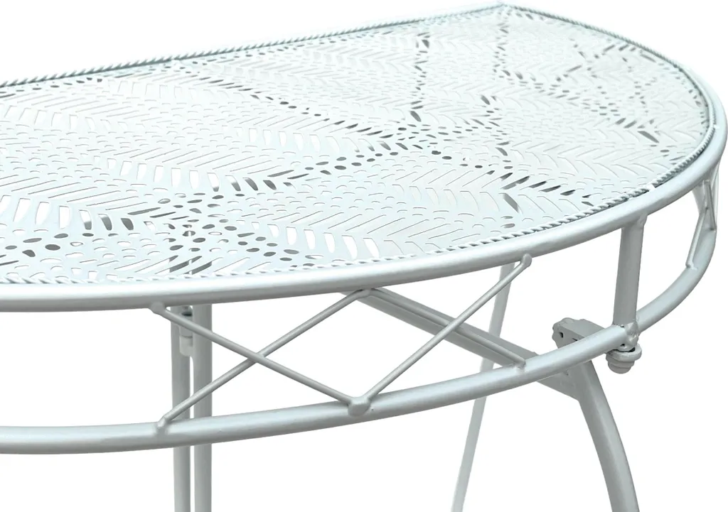 Meuble d'entrée mural blanc 75 cm table console pour petits espaces - 3