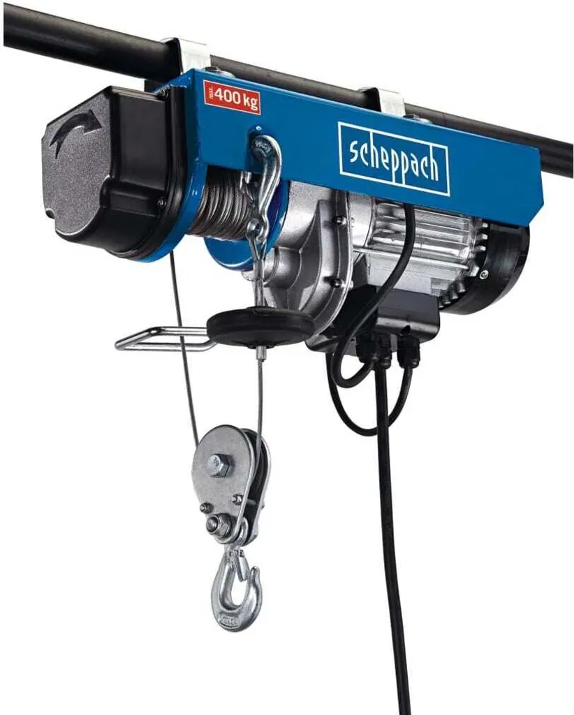 Palan Électrique HRS400 Scheppach 780W avec Capacité Variable 200/400kg - 7