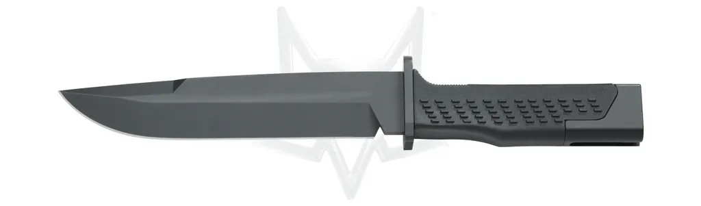 Couteau Spartan Fox Knives 440C Inox Lame Noire pour le Bivouac