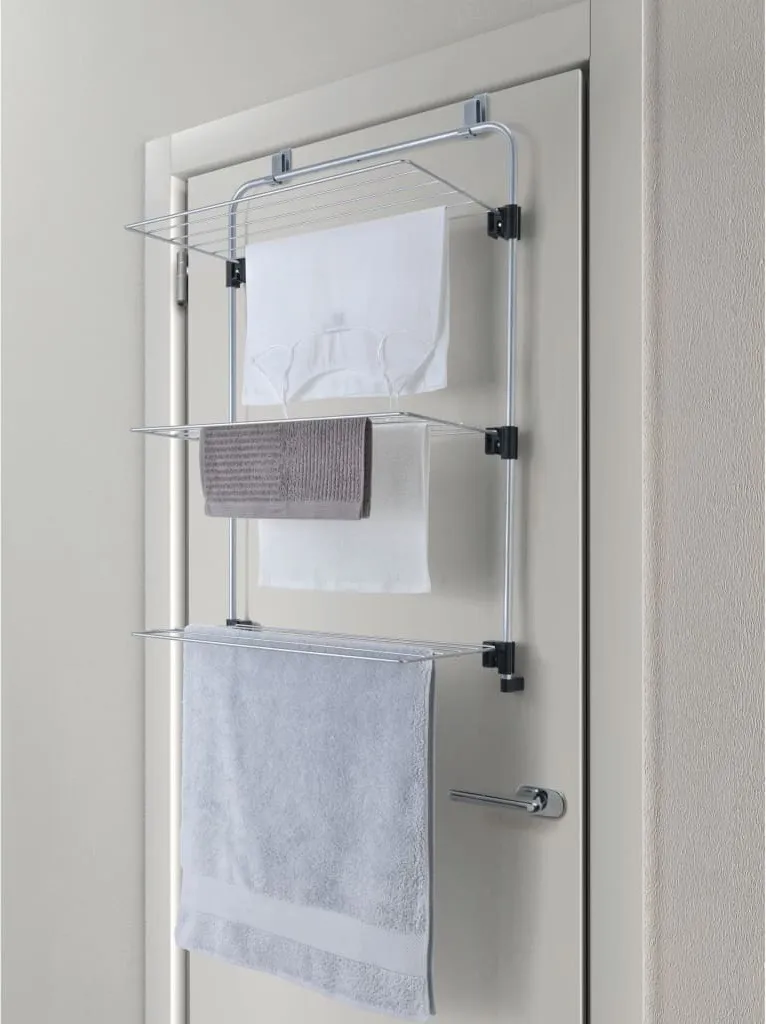 Étendoir à linge suspendu Metaltex - Séchoir vertical gain de place