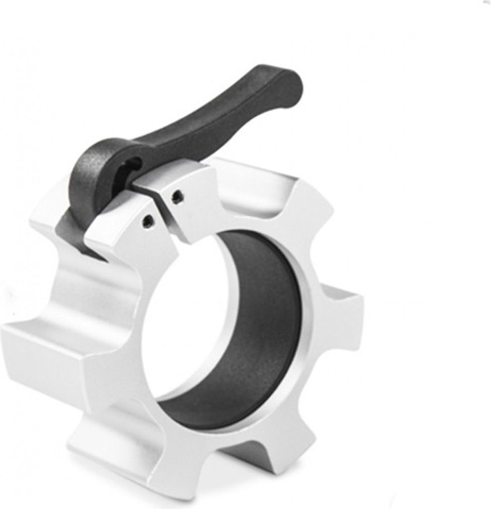 INF Olympia-Langhantel-Klemmstangen-Clip Silber