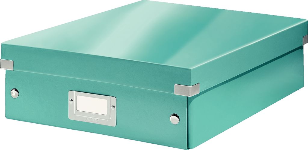 LEITZ Organisationsbox Click und Stor e WOW groß eisblau (80605851)