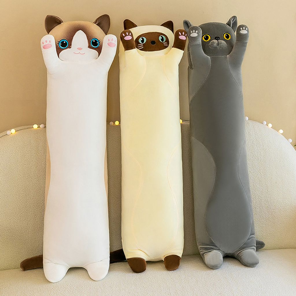 Lange süße Katze Stofftier Plüsch Stofftier Puppe Kissen Produktbild 6