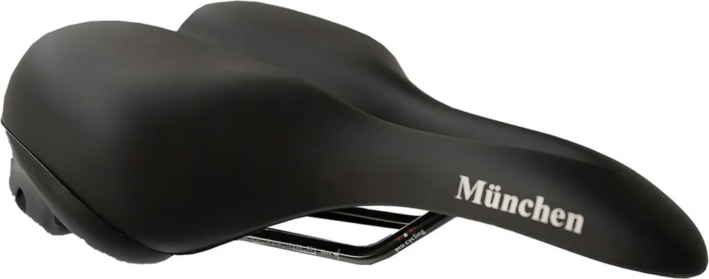 Selle grand confort P&P München 089 noire - Largeur 195mm pour VTC