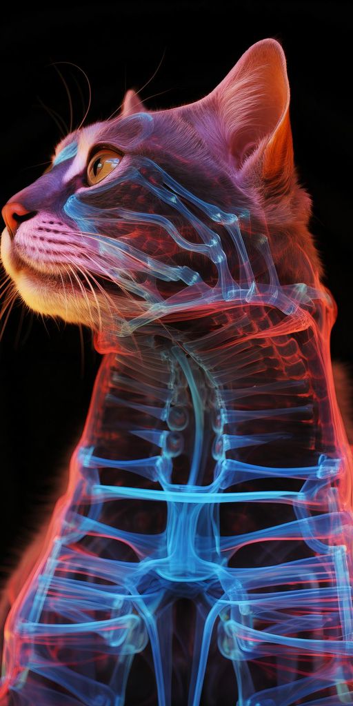 Plakat 50x100cm Anatomie der Katze