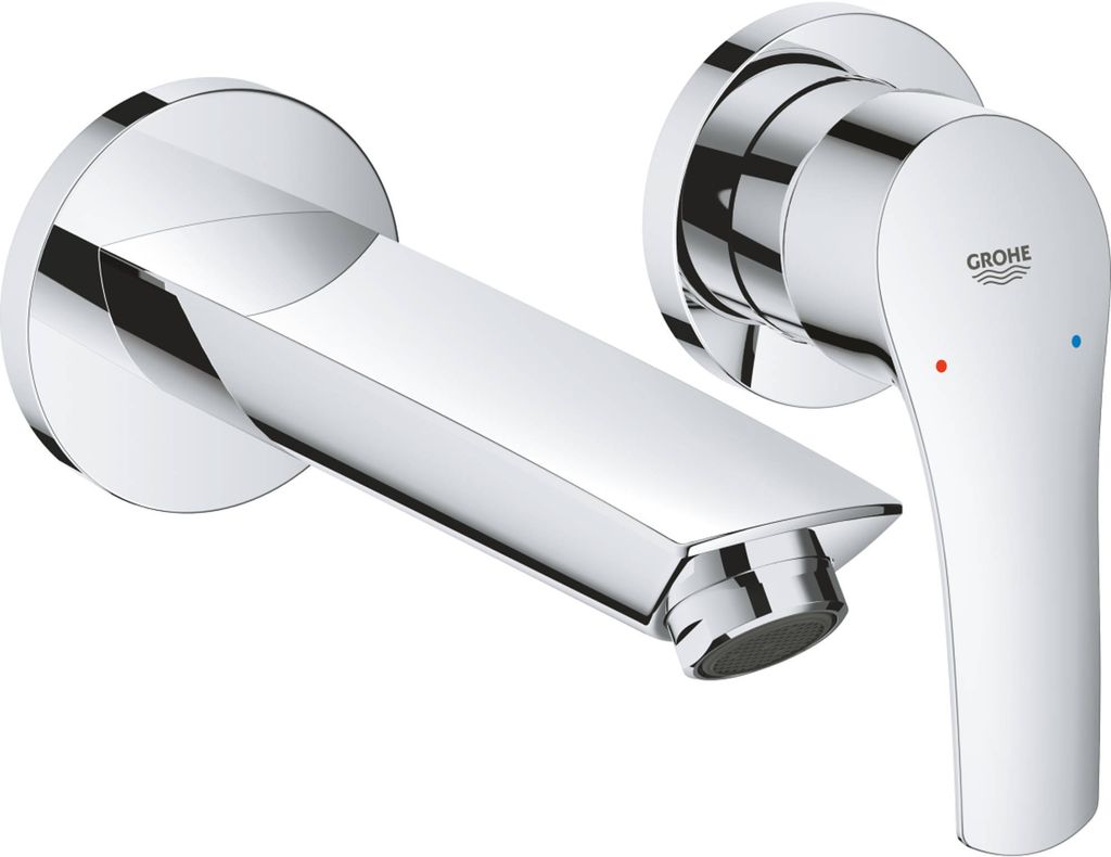 Grohe Eurosmart 2-Loch-Waschtischbatterie, Unterputzmontage, Ausladung 171mm, ohne Ablaufgarnitur, 29337003