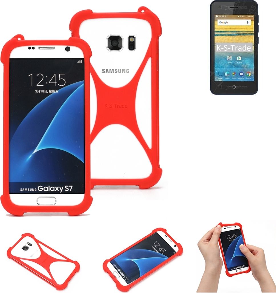 K-S-Trade Handy-Hülle kompatibel mit ZTE Blade L130 Schutz-Hülle Bumper Silikon Schutz Hülle Cover Case Silikoncase Silikonbumper TPU Softcase