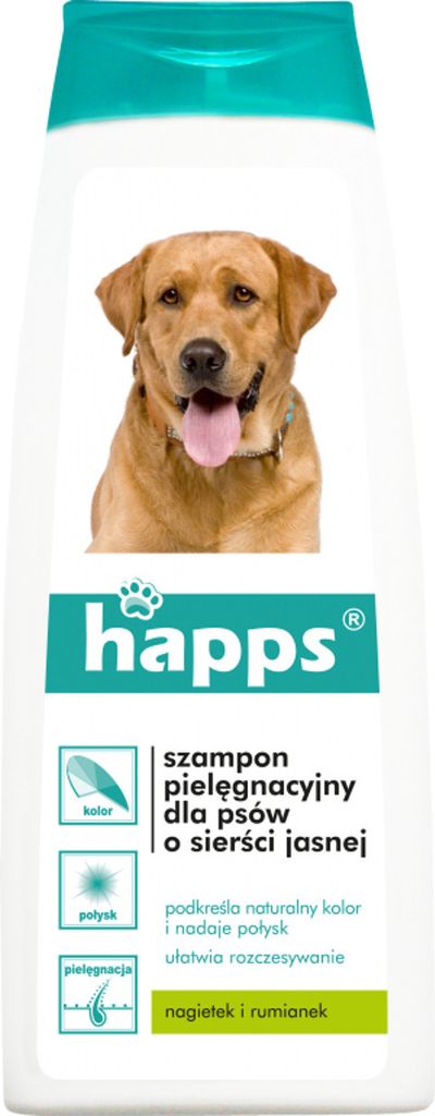 Szampon Happs dla psów o sierści jasnej 200 ml Zdjęcie produktu 