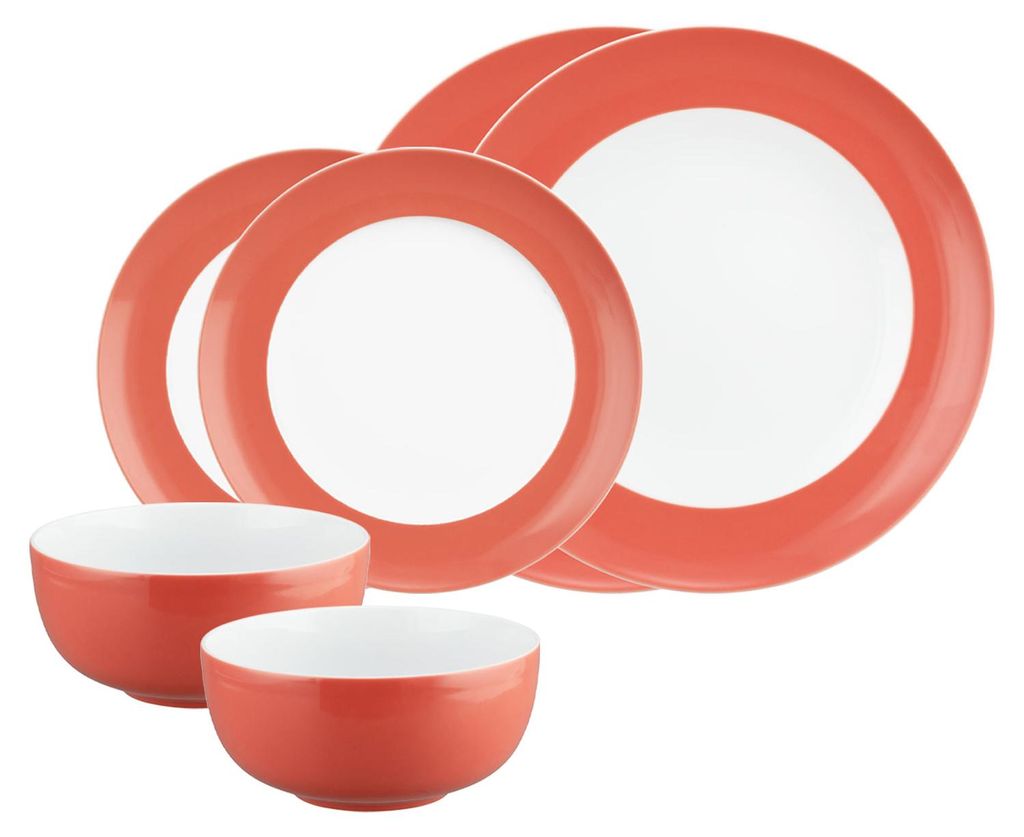 Seltmann Weiden Liberty Pure Colors Basic-Set 6-teilig - Flamingo Red