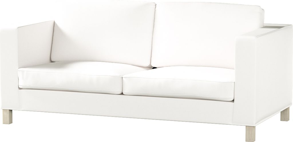 Dekoria Bezug für Karlanda Schlafsofa, kurz, weiss, Bezug für Schlafsofa Karlanda kurz