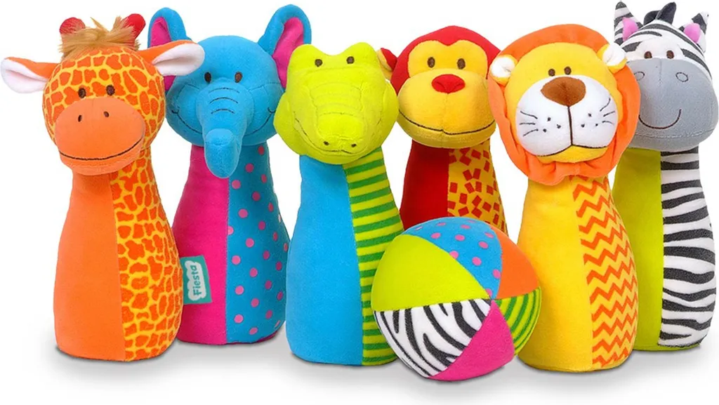 Jeu de Quilles et d'Empilement Animaux Sauvages Jeu de Quilles et d'Empilement Animaux Sauvages