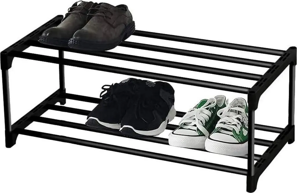 Range-chaussures 9 paires pour petit appartement - 3 niveaux en métal