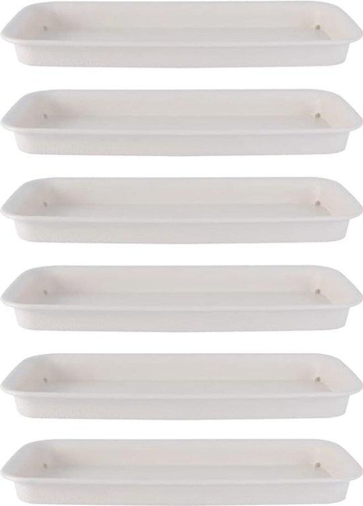 Plastische Balkonpflanzenschale Rechteckform 6er Pack