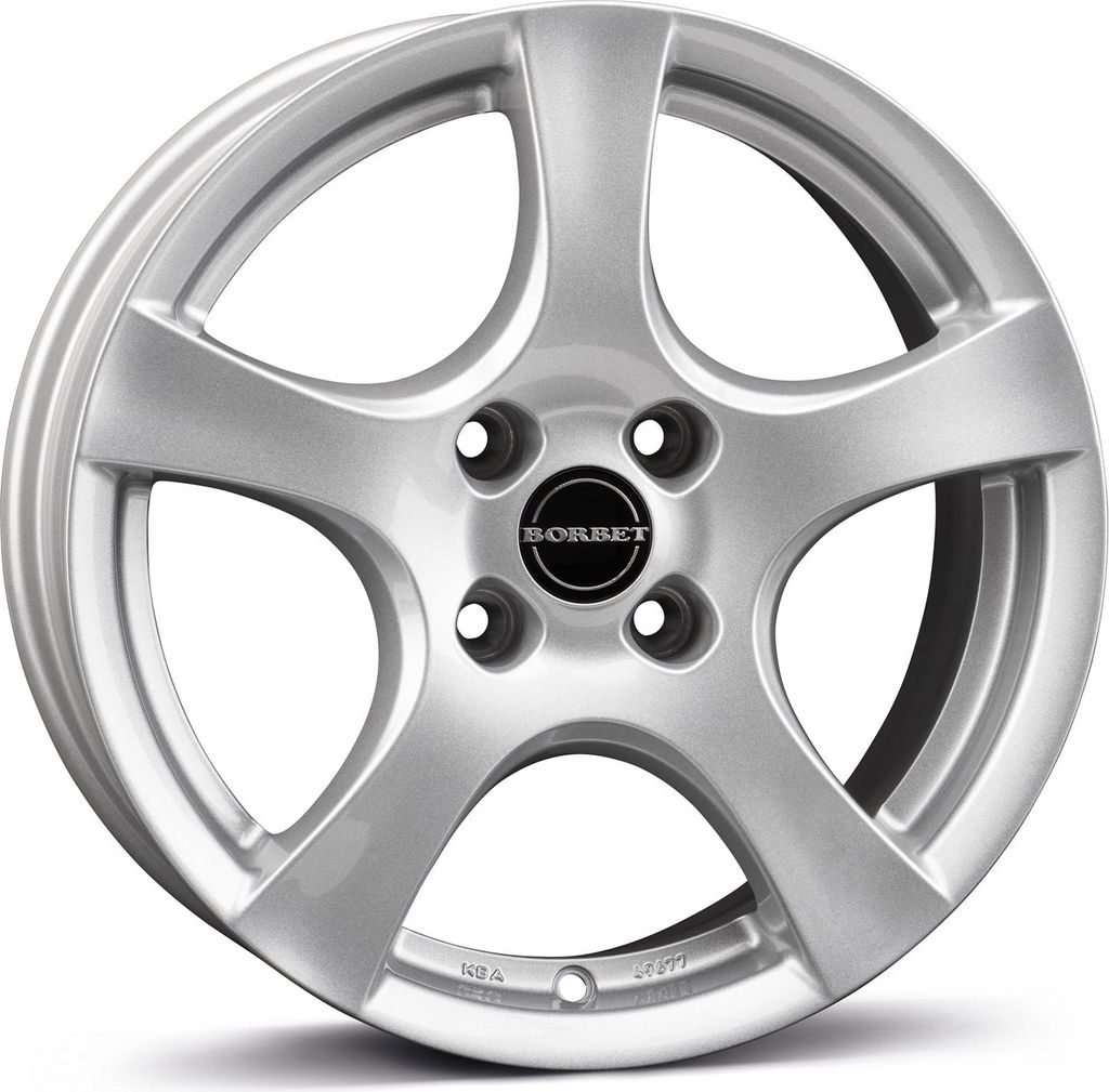 Borbet Felge F brilliant silver 6,0x15 ET37.5 4x108 Produktbild 