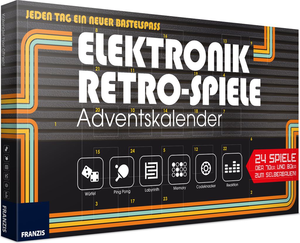Elektronik Retro Spiele Adventskalender 2020 Produktbild 