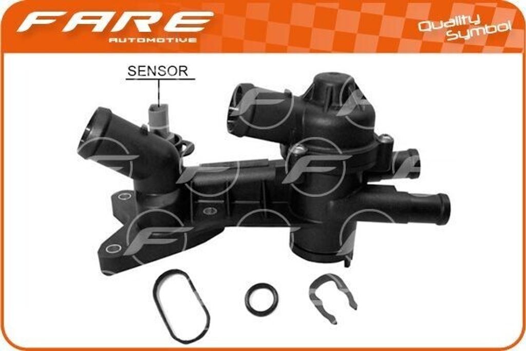 FARE SA Thermostat Kühlmittel 87°C für VW Golf V Schrägheck (1K1) POLO (9N) Polo Schrägheck (6R1, 6C1) TOURAN (1T1, 1T2) Passat Variant (3C5) ...