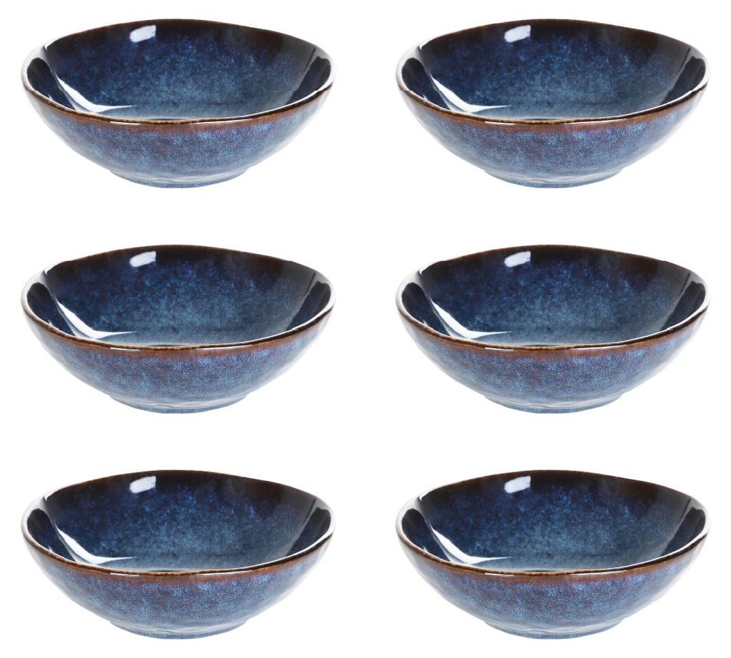 HOMLA Zestaw 6x Miska CASPER granatowa 17x6 cm Zdjęcie produktu 
