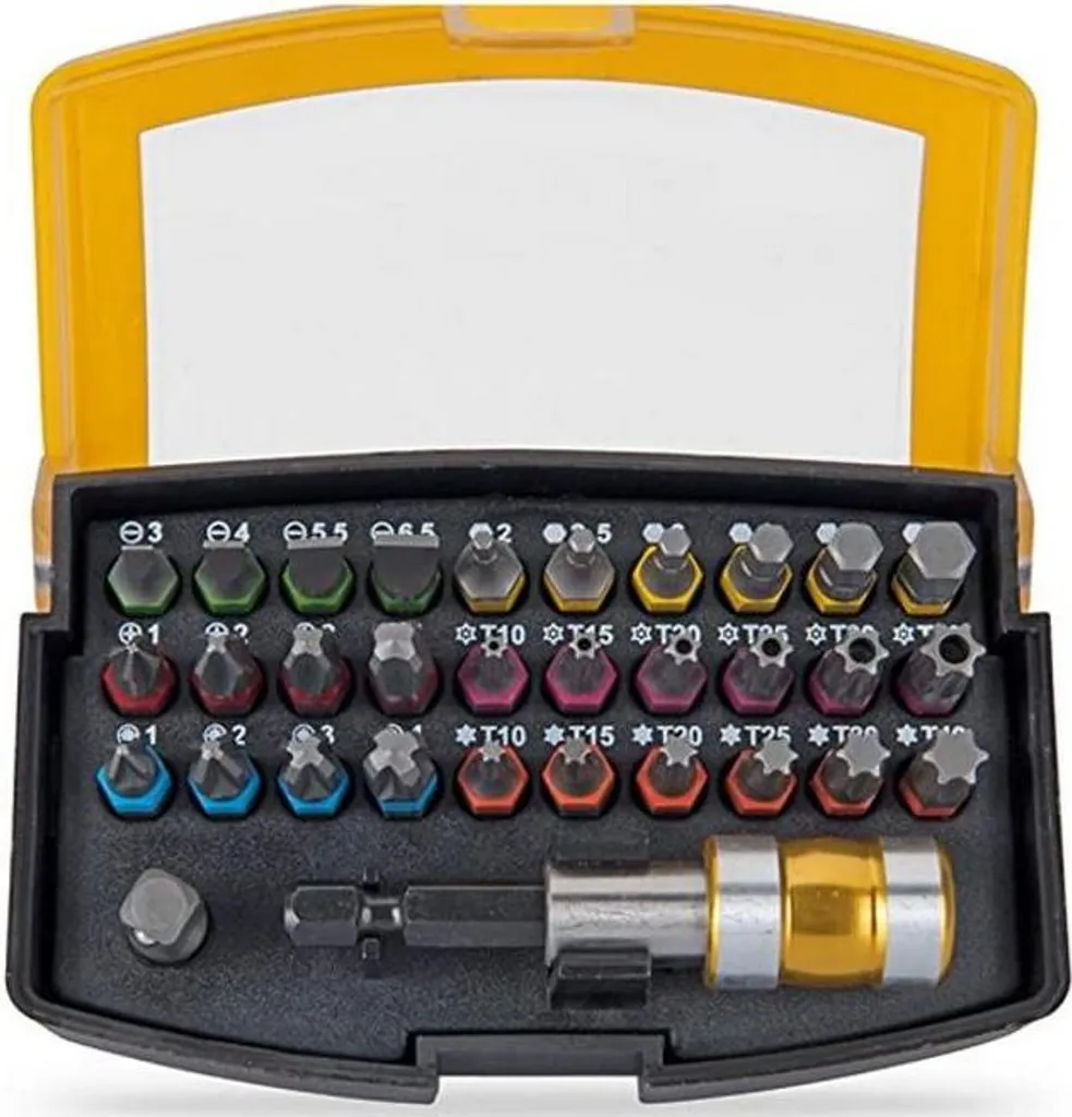 Kit 32 Inserti VITO per Cacciaviti - Valigetta Trasparente Anti-Urto