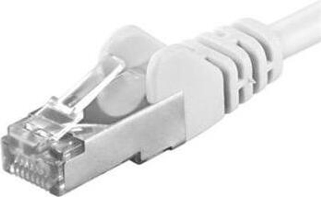 Premiumcord Patch kabel CAT6a S-FTP, RJ45-RJ45, AWG 26/7 0,5m, bílá